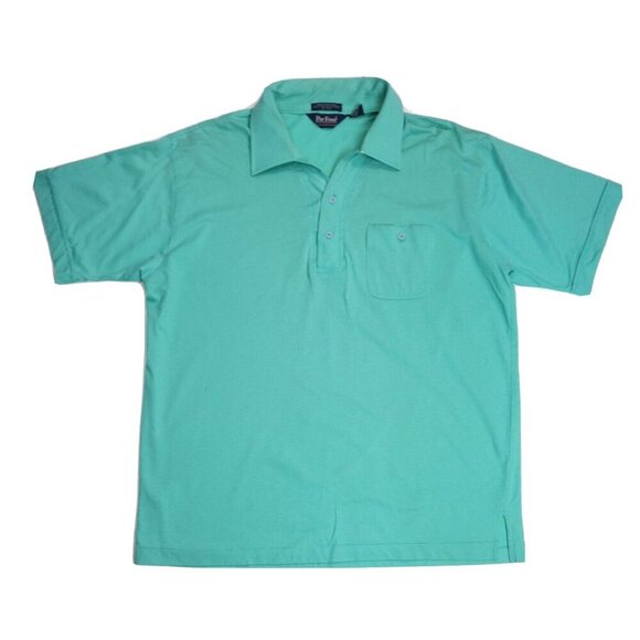 VINTAGE MEN S GREEN SHORT SLEEVE POLO SHIRT - PAR FOUR - SIZE XL - Picture 1 of 8